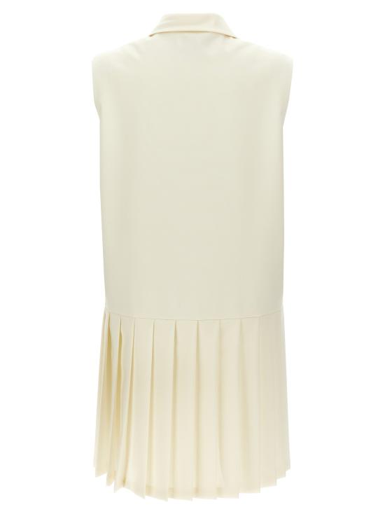 25SS 미우미우 숏 원피스 MF5648SOOO16DJF0018 White - MIU MIU