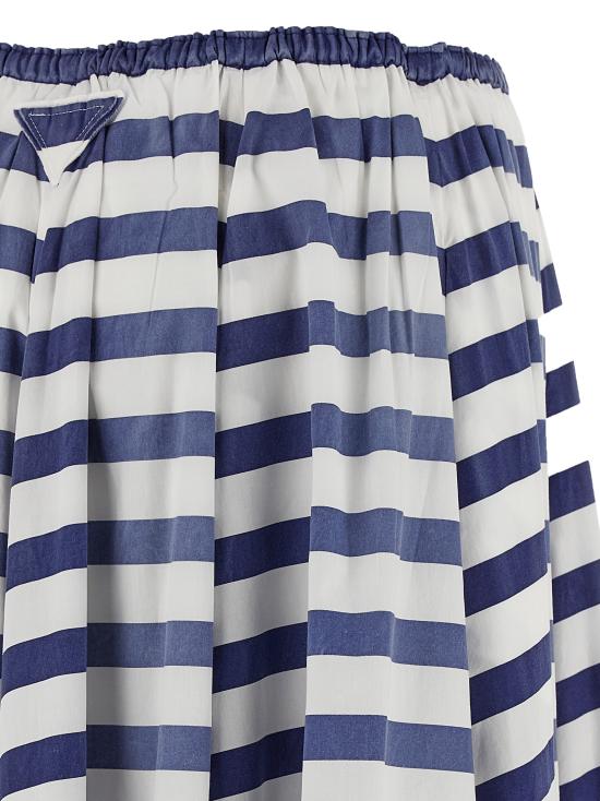 25SS 프라다 미디 스커트 P108WSOOO16U7F0008 Blue - PRADA