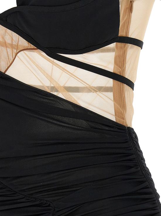 24FW 넨시 도자카 숏 원피스 NDAW24DR200BLACKCHESTNUT Black - NENSI DOJAKA