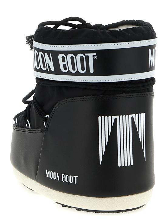 26FW 문부츠 아이콘 나일론 로우 부츠 80D1409340N001 Black - MOON BOOT