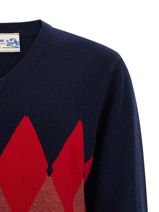 26SS 발렌타인 스웨터 B2P00112KA893508 Blue - BALLANTYNE