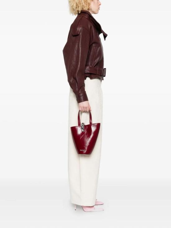 25FW 자크뮈스 토트백 BAW00389AC20C01 490 BURGUNDY - JACQUEMUS