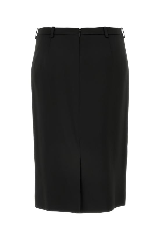  발렌시아가 미디 스커트 808789TRO56 1000 Black - BALENCIAGA