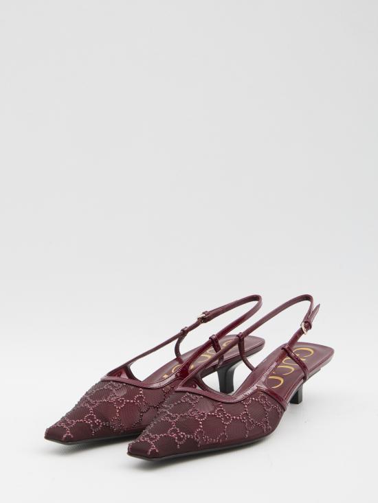 25FW 구찌 GG 슬링백 펌프 674668 RED - GUCCI