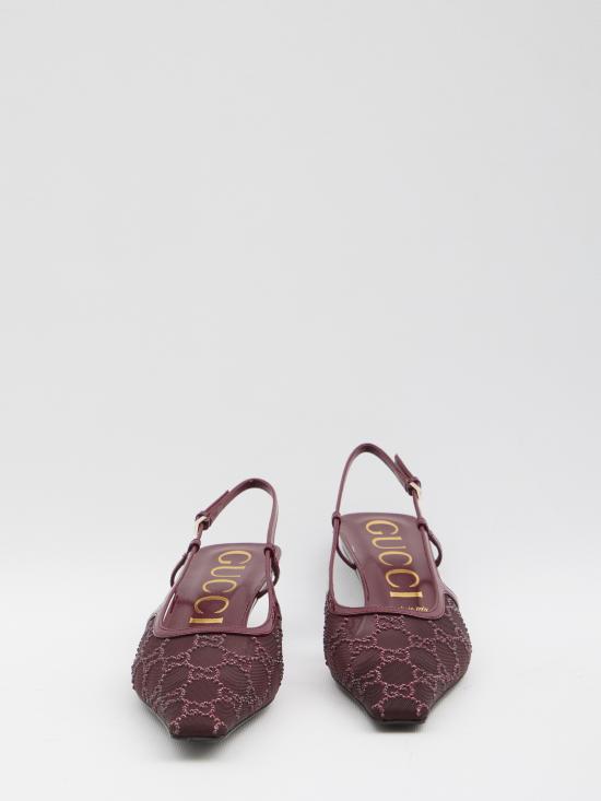 25FW 구찌 GG 슬링백 펌프 674668 RED - GUCCI