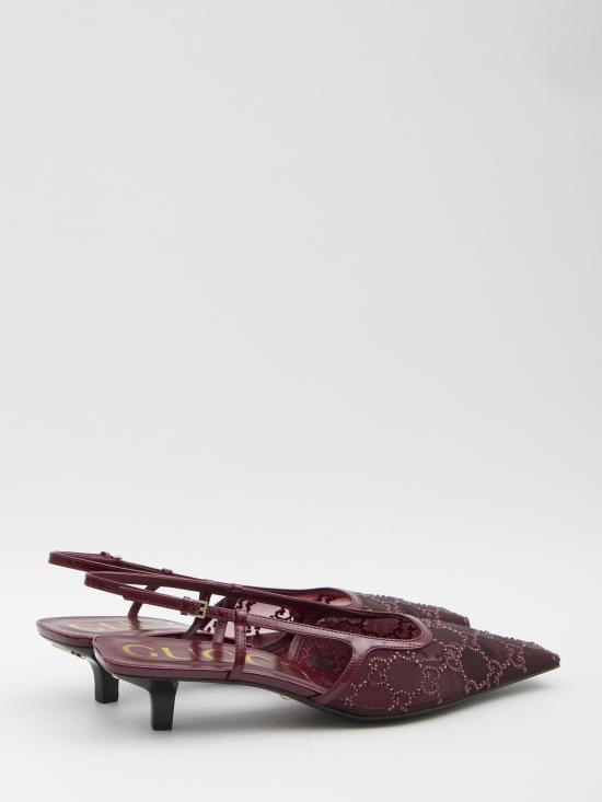 25FW 구찌 GG 슬링백 펌프 674668 RED - GUCCI