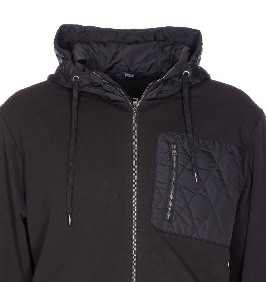 25FW 에르노 긴팔 티셔츠 JC000060U 500179300 Black - HERNO