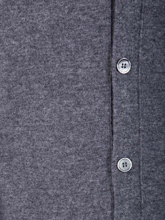25FW 꼼데가르송 파인 니트 버튼업 가디건 FZ N109 3 TOP GREY BLACK - COMME DES GARCONS