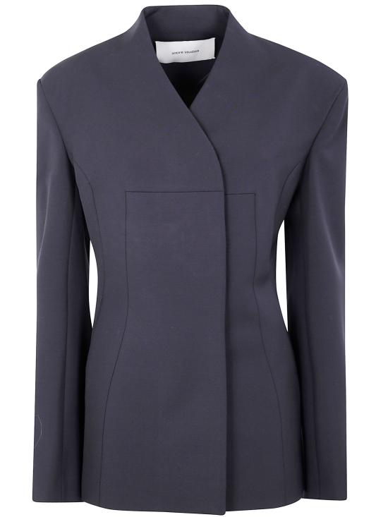 25FW 엔타이어 스튜디오 수트 자켓 ESWW251036BL BL BLACK