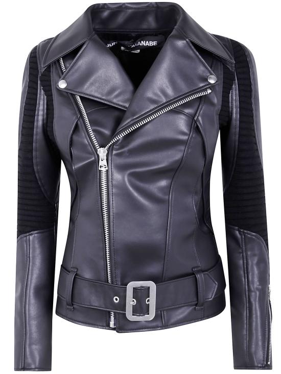 25FW 준야 와타나베 꼼데가르송 바이커 자켓 JP J007 0511 BLACK X BLACK