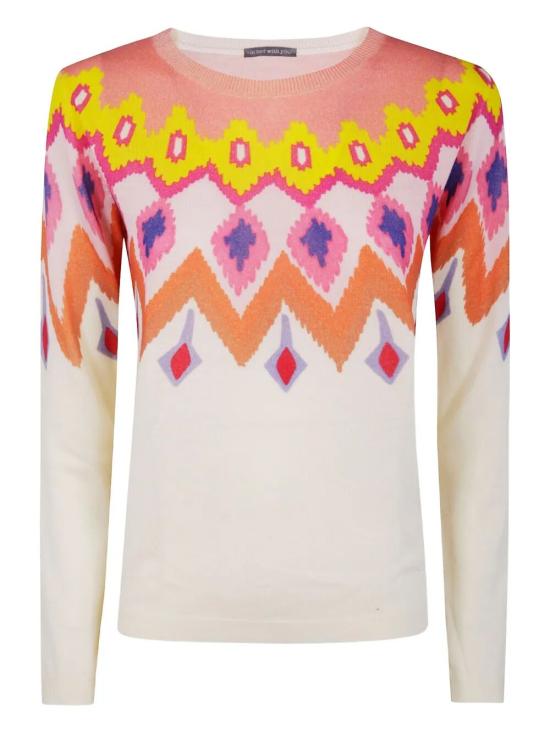 25FW 인베드위드유 스웨터 VB04 281 ABSTRACT PRINT - IN BED WITH YOU