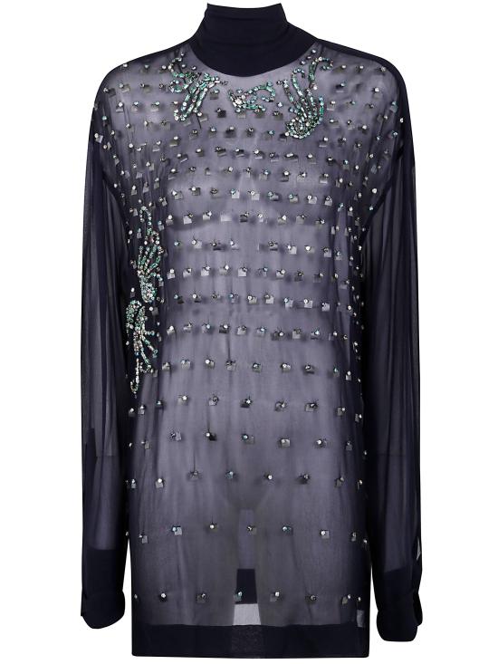 25FW 드리스 반 노튼 셔츠 252 010796 2314 509 NAVY