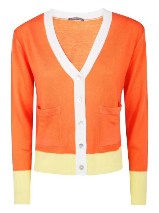 25FW 인베드위드유 스웨터 VB12U 018 WHITE ORANGE YELLOW - IN BED WITH YOU