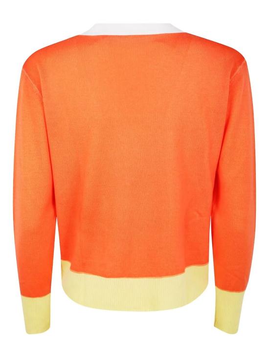 25FW 인베드위드유 스웨터 VB12U 018 WHITE ORANGE YELLOW - IN BED WITH YOU