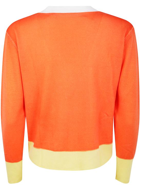 25FW 인베드위드유 스웨터 VB12U 018 WHITE ORANGE YELLOW - IN BED WITH YOU