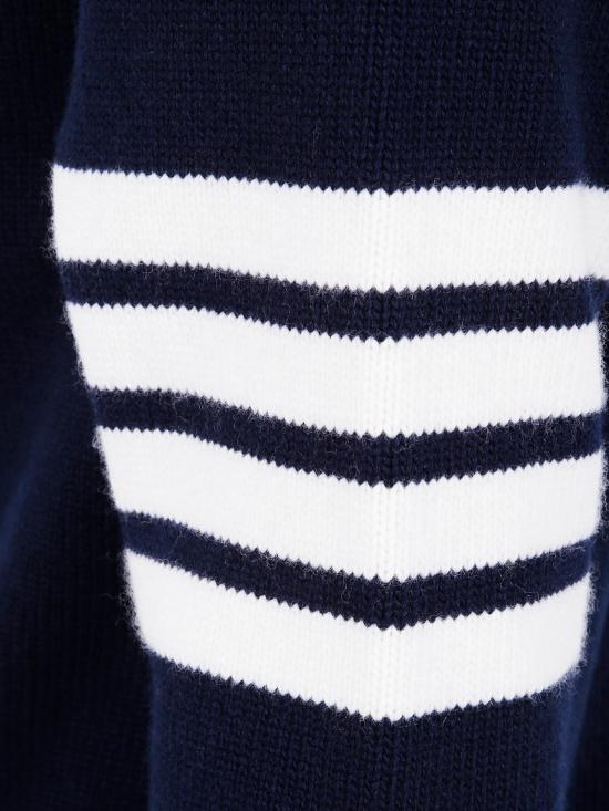 25FW 톰브라운 집업 니트 MKA567A Y1029 415 NAVY - THOM BROWNE