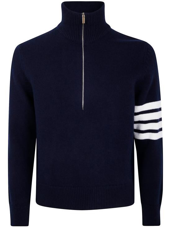 25FW 톰브라운 집업 니트 MKA567A Y1029 415 NAVY - THOM BROWNE