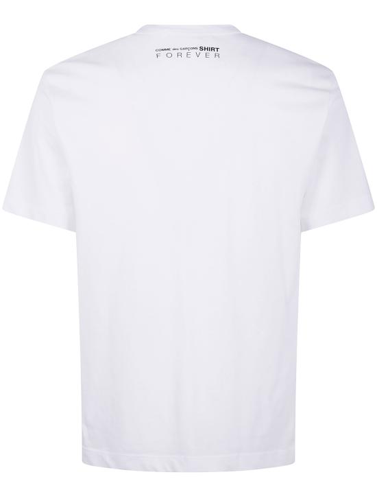 25FW 꼼데가르송 반팔 티셔츠 FZ T004 4 WHITE - COMME DES GARCONS