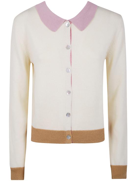 25FW 인베드위드유 가디건 VB22U 014 PINK WHITE CAMEL