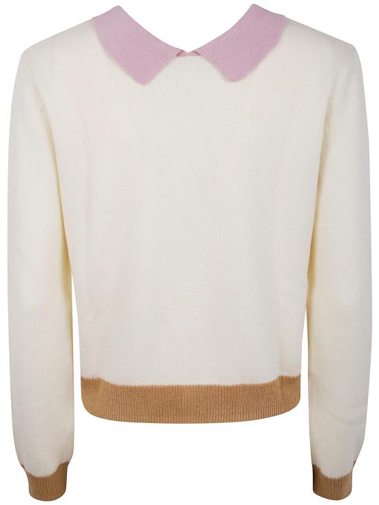 25FW 인베드위드유 가디건 VB22U 014 PINK WHITE CAMEL - IN BED WITH YOU