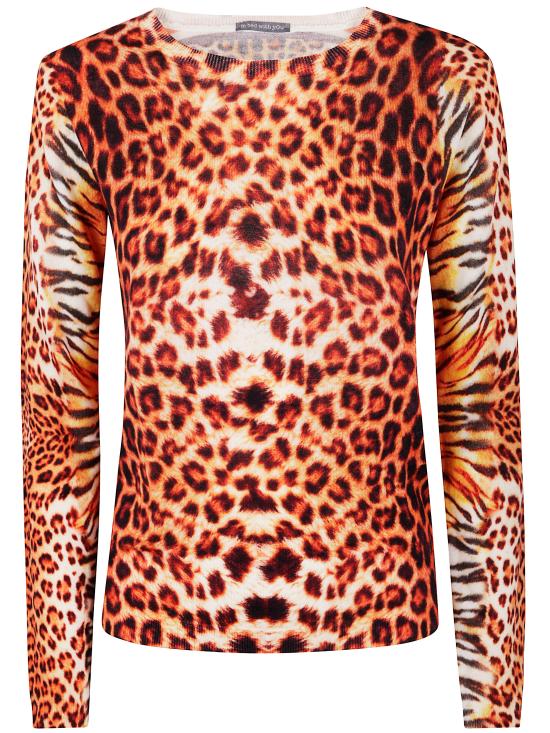25FW 인베드위드유 스웨터 VB04 258 LEOPARD PRINT
