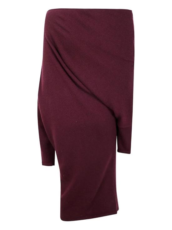 25FW 지안루카카페놀로 숏 원피스 25IK1167 800 AUBERGINE - GIANLUCA CAPANNOLO