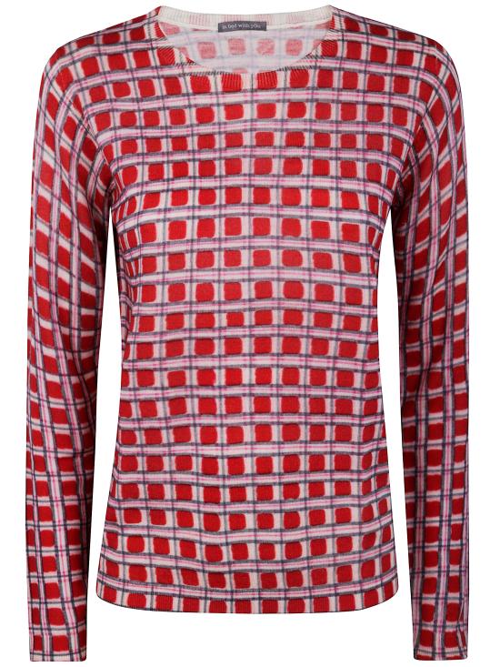 25FW 인베드위드유 스웨터 VB04 264 GEOMETRIC PRINT