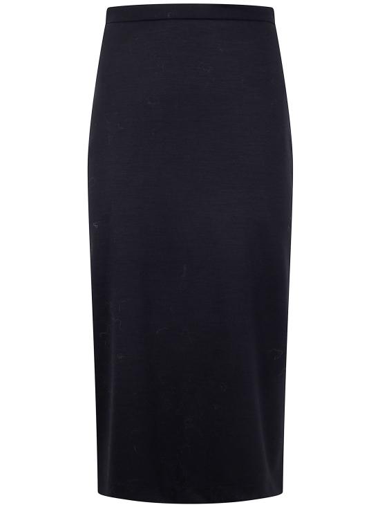 25FW 해리스와프런던 미디 스커트 AZ7180MYM 199 BLACK