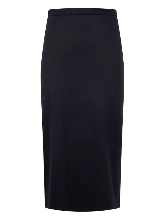 25FW 해리스와프런던 미디 스커트 AZ7180MYM 199 BLACK - HARRIS WHARF LONDON