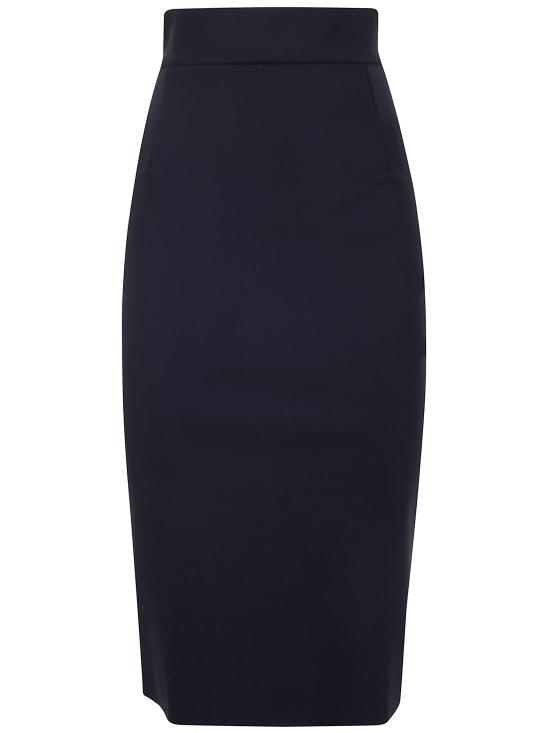 25FW 키아라보니 미디 스커트 GOLUMI19ES B 37 BLACK - CHIARA BONI