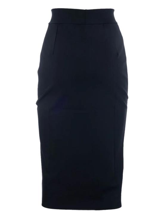 25FW 키아라보니 미디 스커트 GOLUMI19ES B 37 BLACK - CHIARA BONI