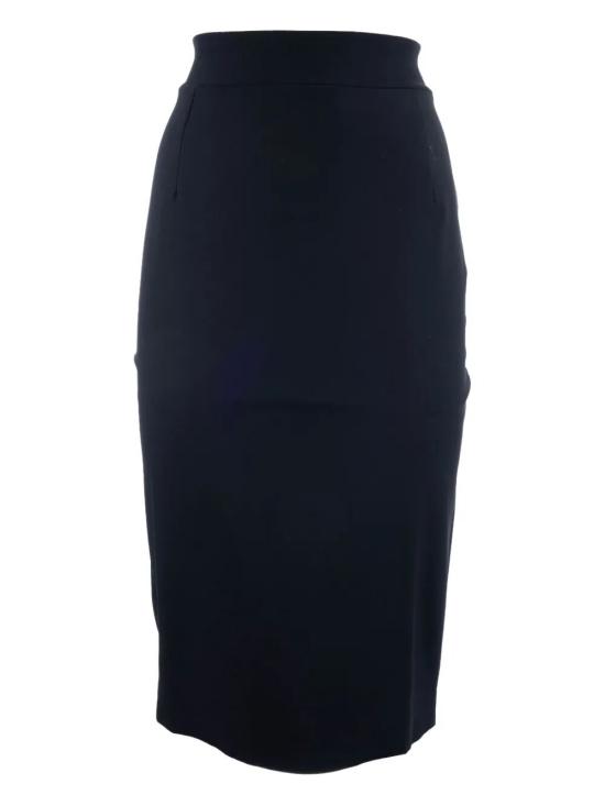25FW 키아라보니 미디 스커트 GOLUMI19ES B 37 BLACK - CHIARA BONI