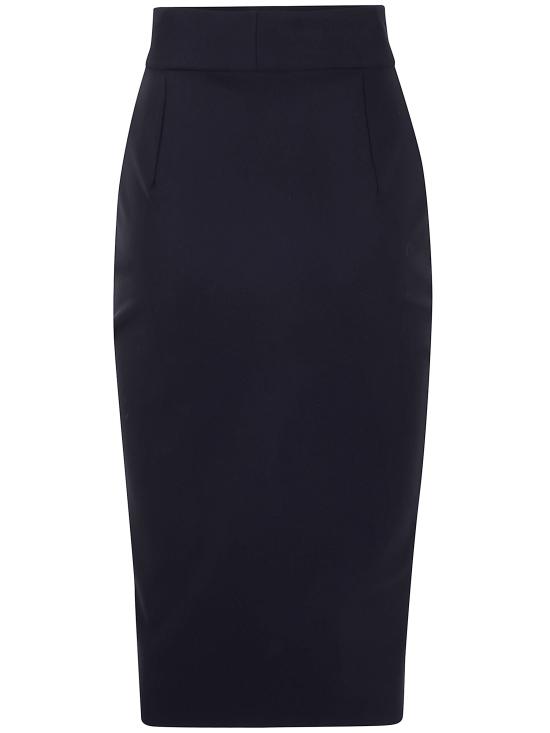 25FW 키아라보니 미디 스커트 GOLUMI19ES B 37 BLACK - CHIARA BONI