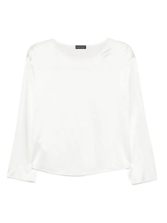 25FW 엠포리오 아르마니 블라우스 EW002198 AF17300 U0006 WARM WHITE