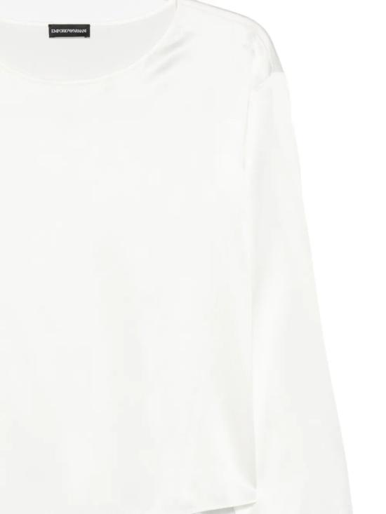 25FW 엠포리오 아르마니 블라우스 EW002198 AF17300 U0006 WARM WHITE - EMPORIO ARMANI