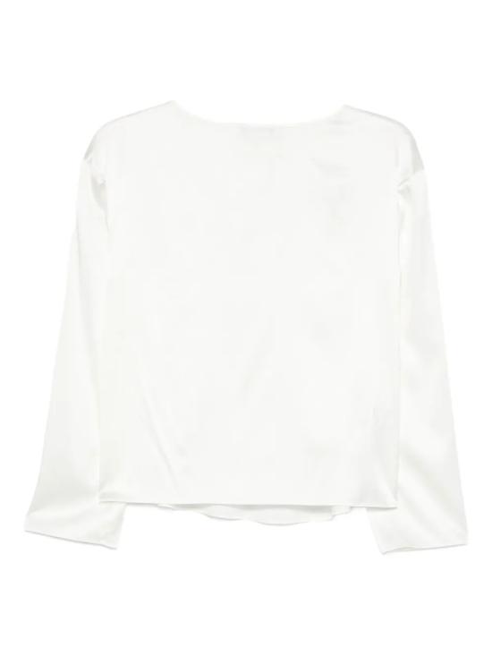 25FW 엠포리오 아르마니 블라우스 EW002198 AF17300 U0006 WARM WHITE - EMPORIO ARMANI