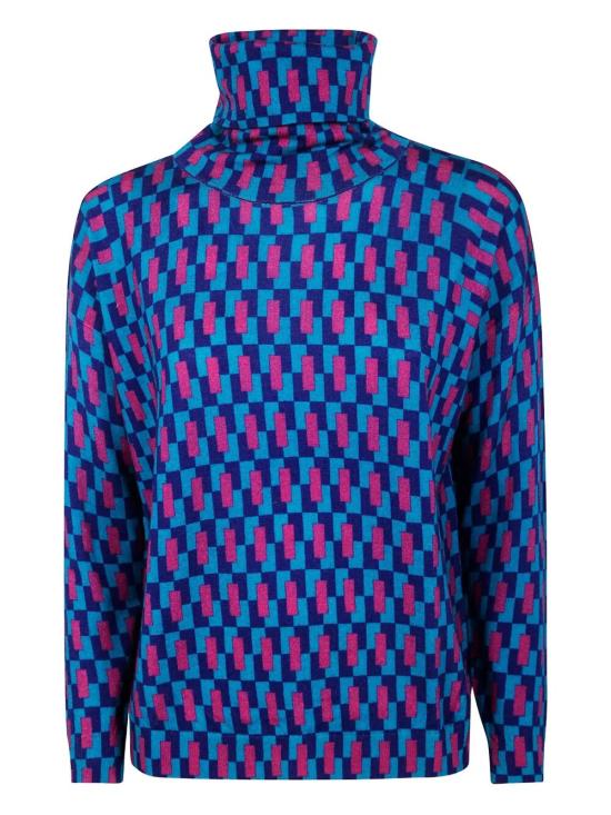 25FW 인베드위드유 터틀넥 VB13 234 GEOMETRIC PRINT - IN BED WITH YOU