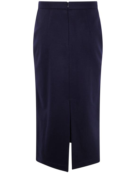 25FW 해리스와프런던 미디 스커트 AZ7180MYM 358 NAVY BLUE - HARRIS WHARF LONDON