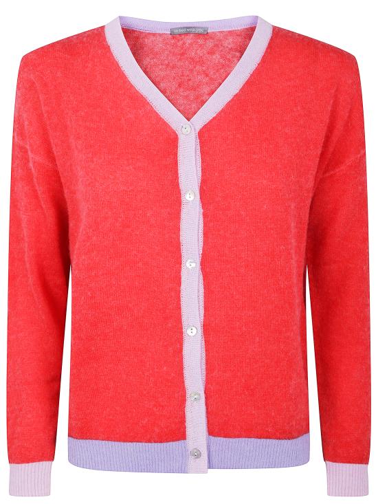 25FW 인베드위드유 가디건 VB60U 007 RED BABY PINK LILAC