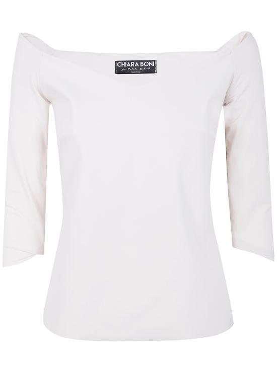 25FW 키아라보니 민소매 티셔츠 TOSAFF BS 554 WINTER WHITE