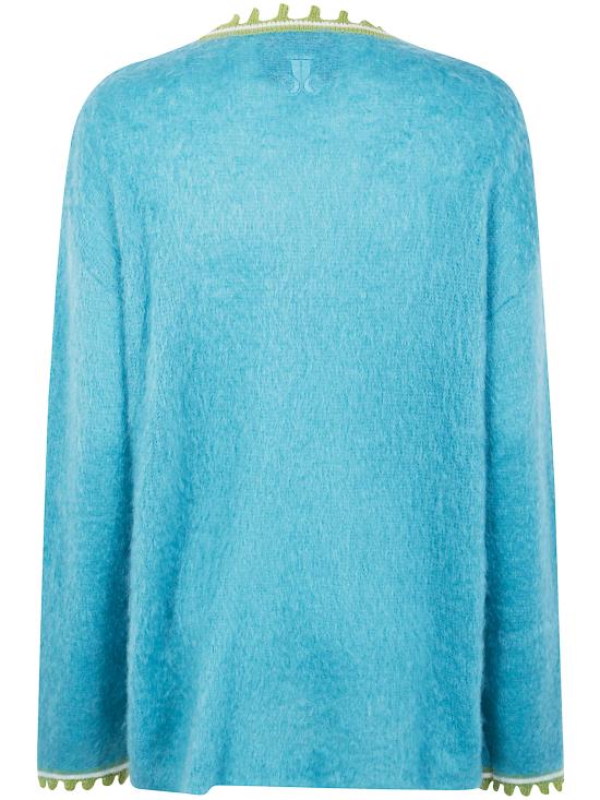 25FW 라 더블제이 스웨터 PUL0165 KNI170SOLID BU08 TURQUOISE - LA DOUBLEJ