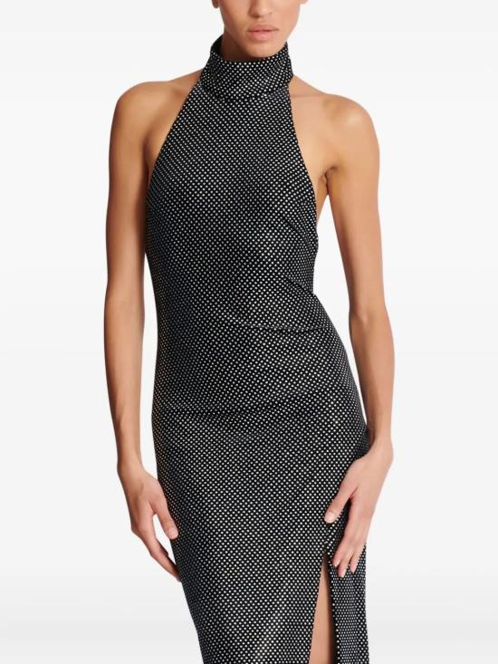 25FW 발망 롱 원피스 FF1RP149JK66 EAC BLACK SILVER - BALMAIN