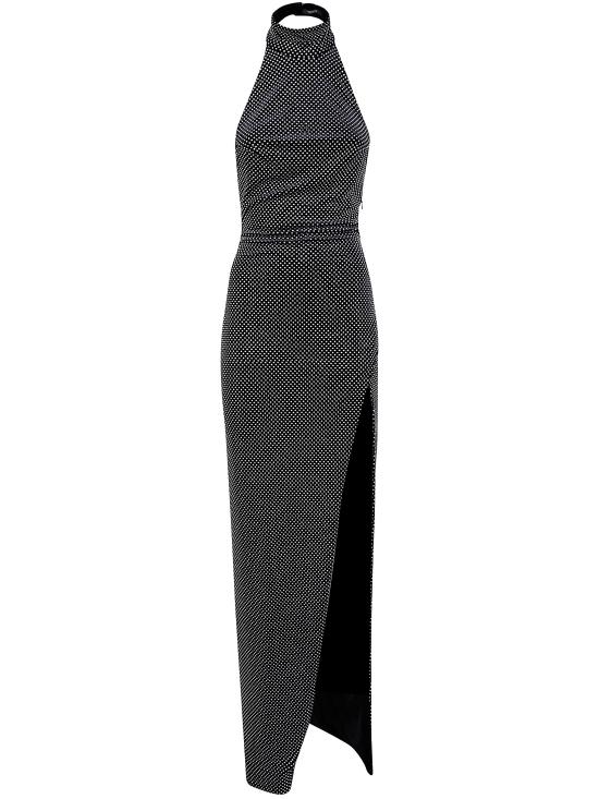 25FW 발망 롱 원피스 FF1RP149JK66 EAC BLACK SILVER - BALMAIN