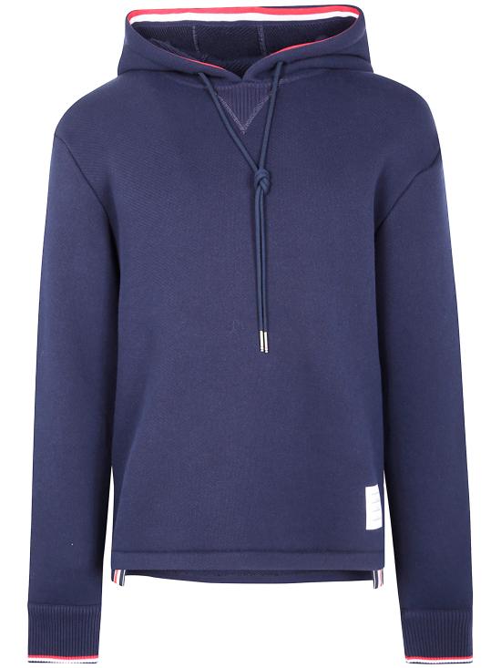 25FW 톰브라운 후드 티셔츠 MJT544A J0233 415 NAVY - THOM BROWNE