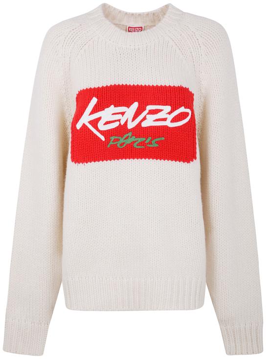 25FW 겐조 스웨터 FF65PU7573CT 02 OFF WHITE