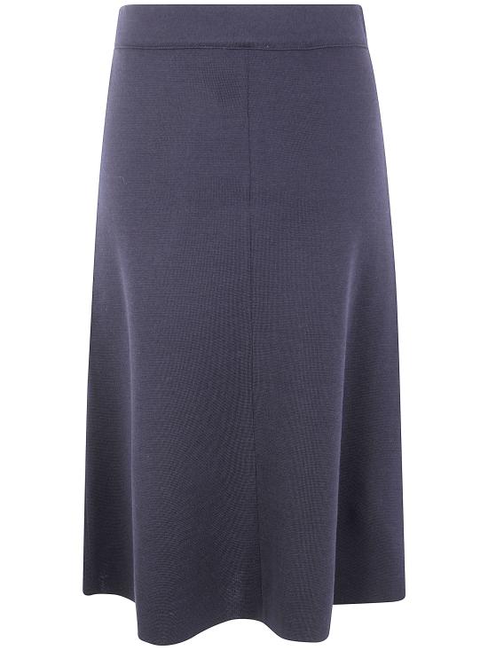 25FW 엠알지 미디 스커트 FW25 0009 9901 BLACK - MRZ