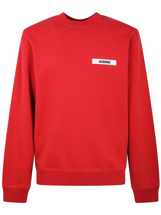 25FW 자크뮈스 스웨터 24ESSM00206AJ00126 480 DARK RED - JACQUEMUS