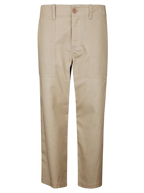 25FW 제지아 스트레이트 팬츠 PW25MJDMJD212 VarA BEIGE AND OLIVE STRIPES