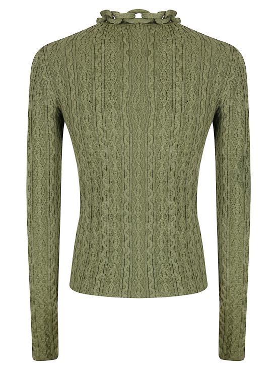 25FW 파코라반 긴팔 티셔츠 25AMPU049ML0320 P303 KAKI - PACO RABANNE