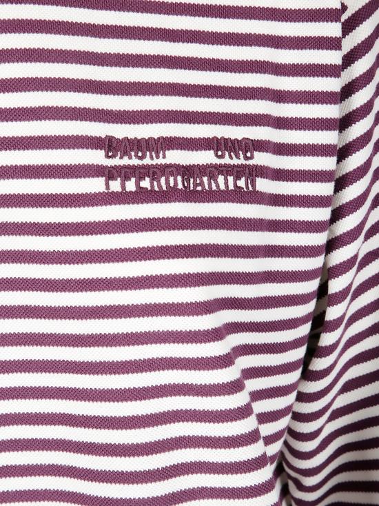 25FW 바움 운드 페르드가르텐 폴로 티셔츠 24446 C6189 Italian Plum Stripe - BAUM UND PFERDGARTEN
